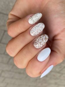 Glitter ombre technika